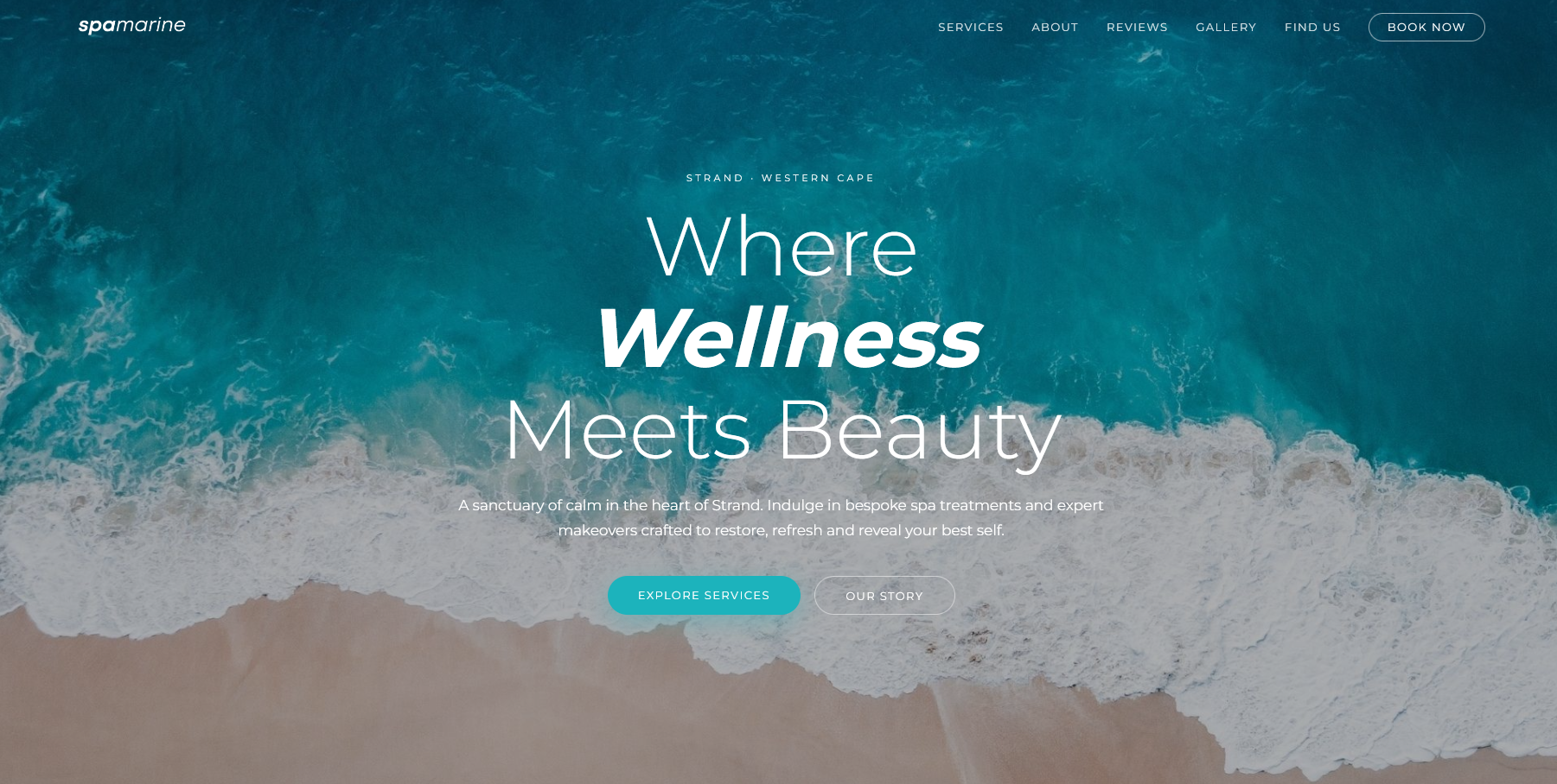 Spa Marine website screenshot